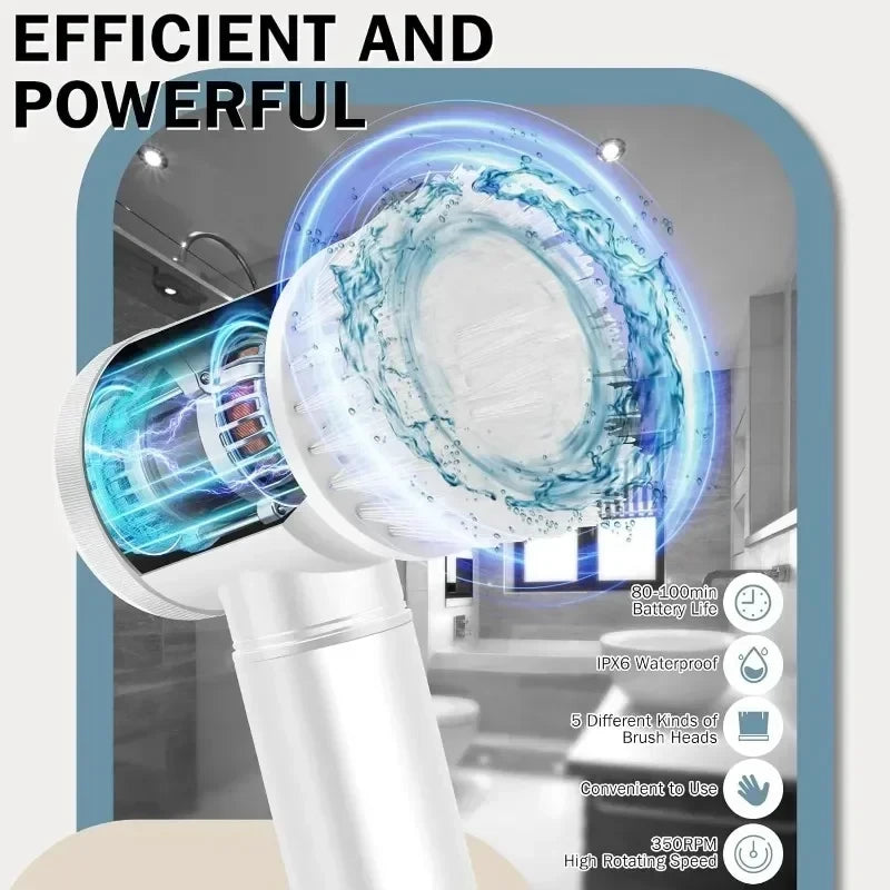 Electric Power Bathroom Scrubber